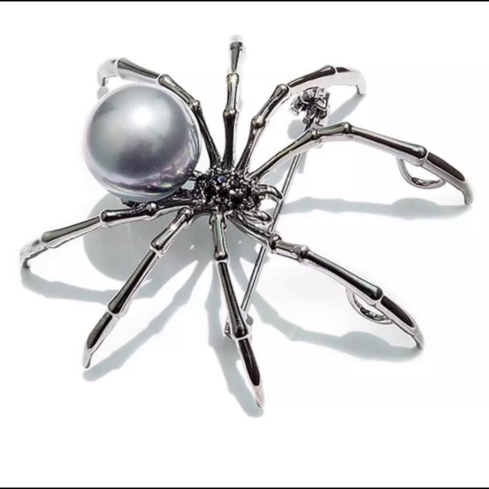 🔥Restock- Black Pearl Spider Brooch - Picture 4 of 7